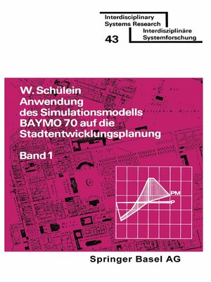 cover image of Anwendung des Simulationsmodells BAYMO 70 auf die Stadtentwicklungsplanung